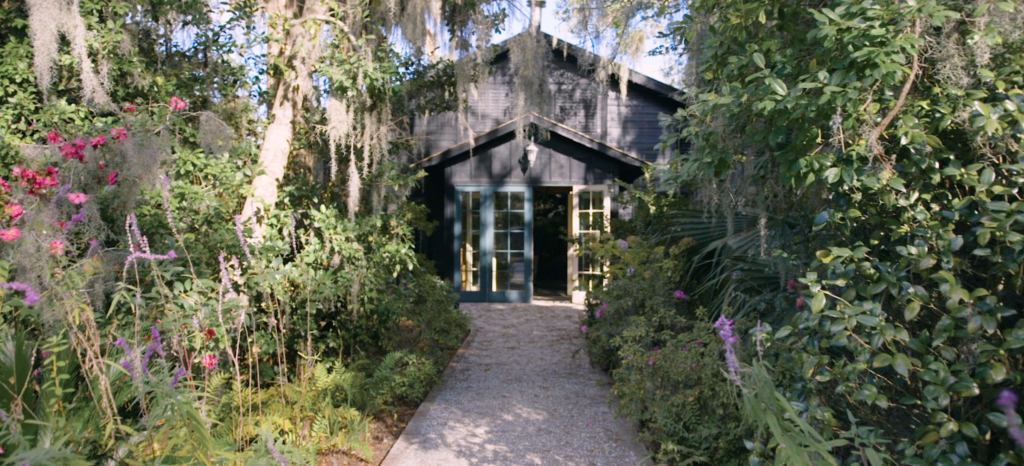 The entrance of the Conservatory at Magnolia Plantation
